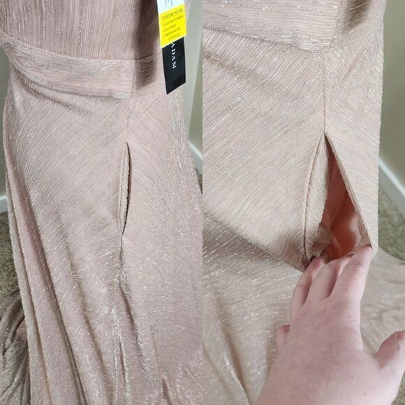 Betsy & Adam Metallic Evening Gown Size 8 - Picture 7 of 16
